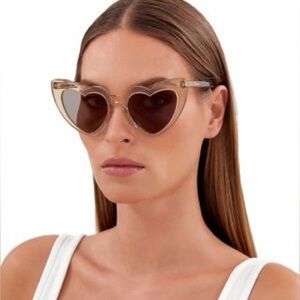 SAINT LAURENT LouLou Collection Heart Sunglasses